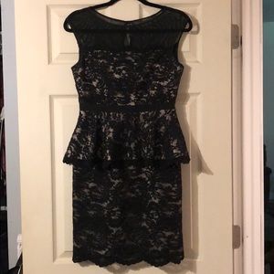 Eliza j lace peplum style dress.